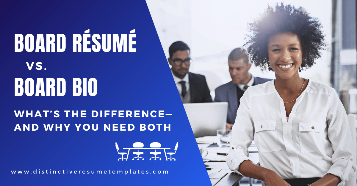 Board Resume vs Board Bio