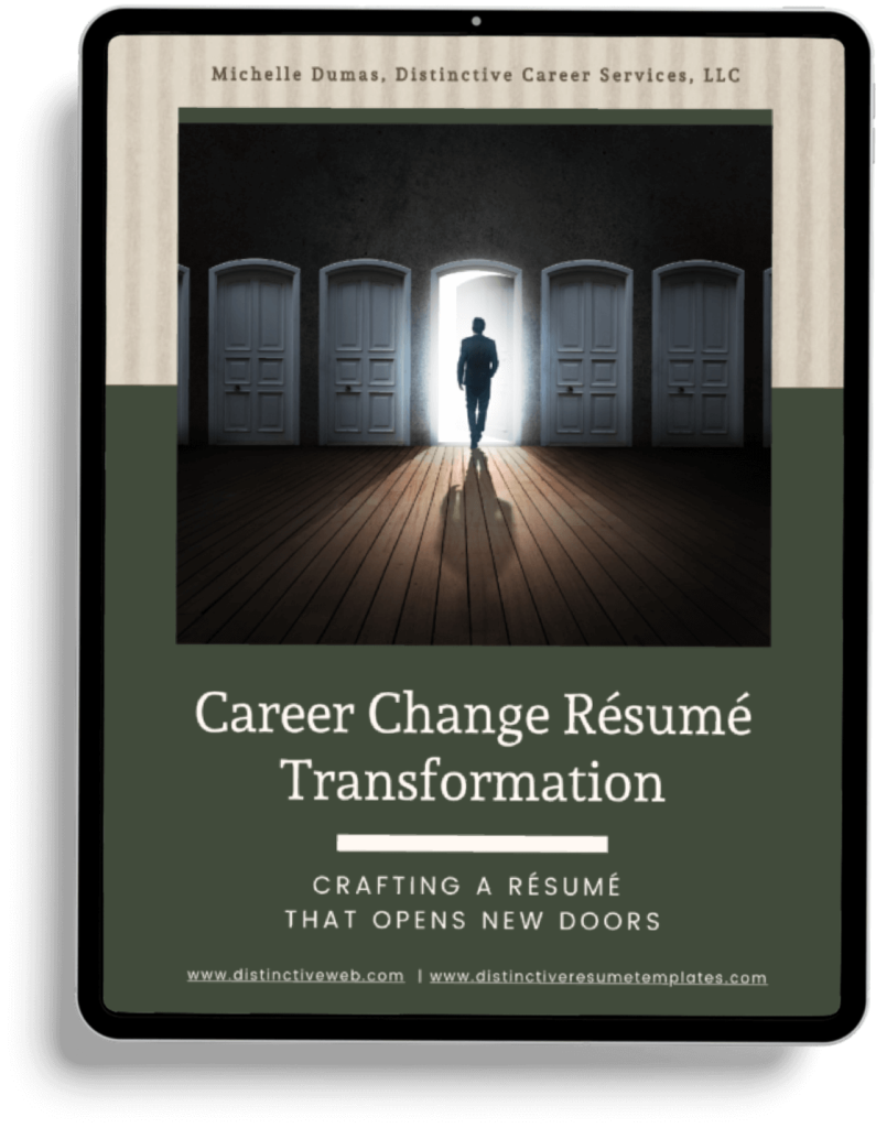 Career Change Resume Writing Toolkit - Distinctive Resume Templates