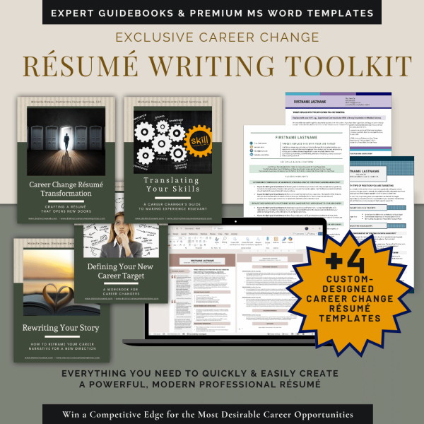 Career Change Resume Writing Toolkit - Distinctive Resume Templates