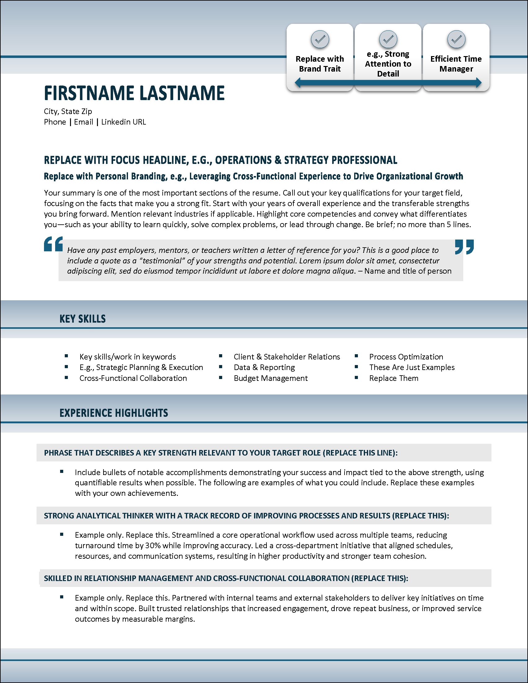 Reboot Resume Page 1