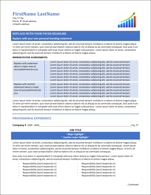 Upward Bound Resume Page 1
