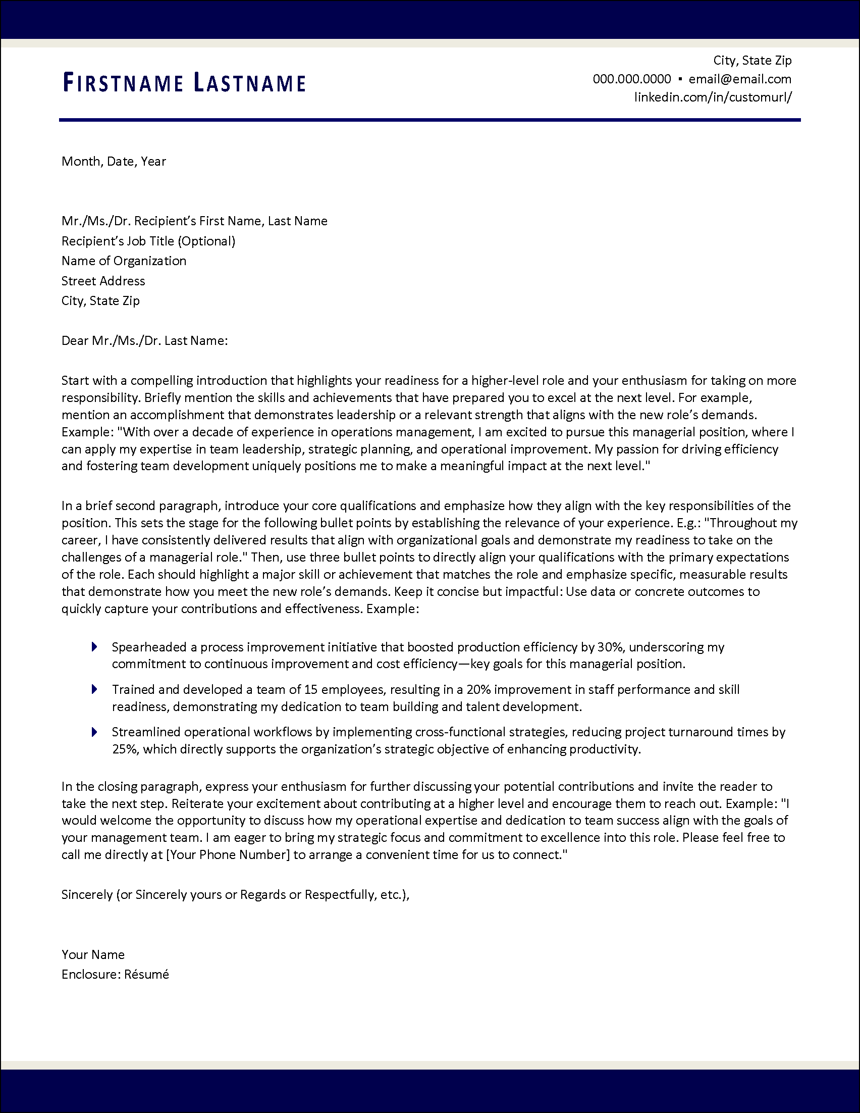 Radiance Cover Letter